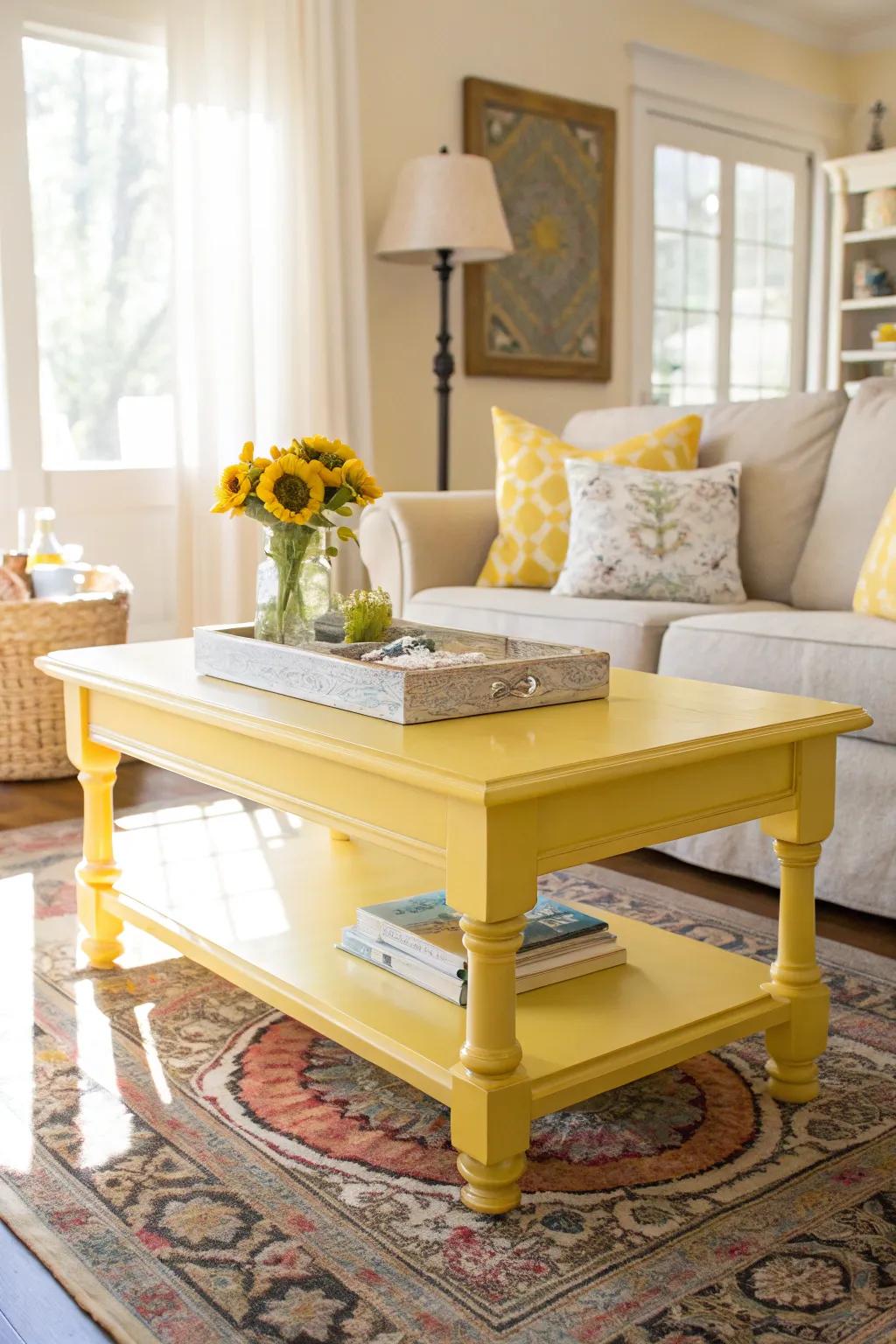 Yellow introduces a cheerful and sunny touch to any room.