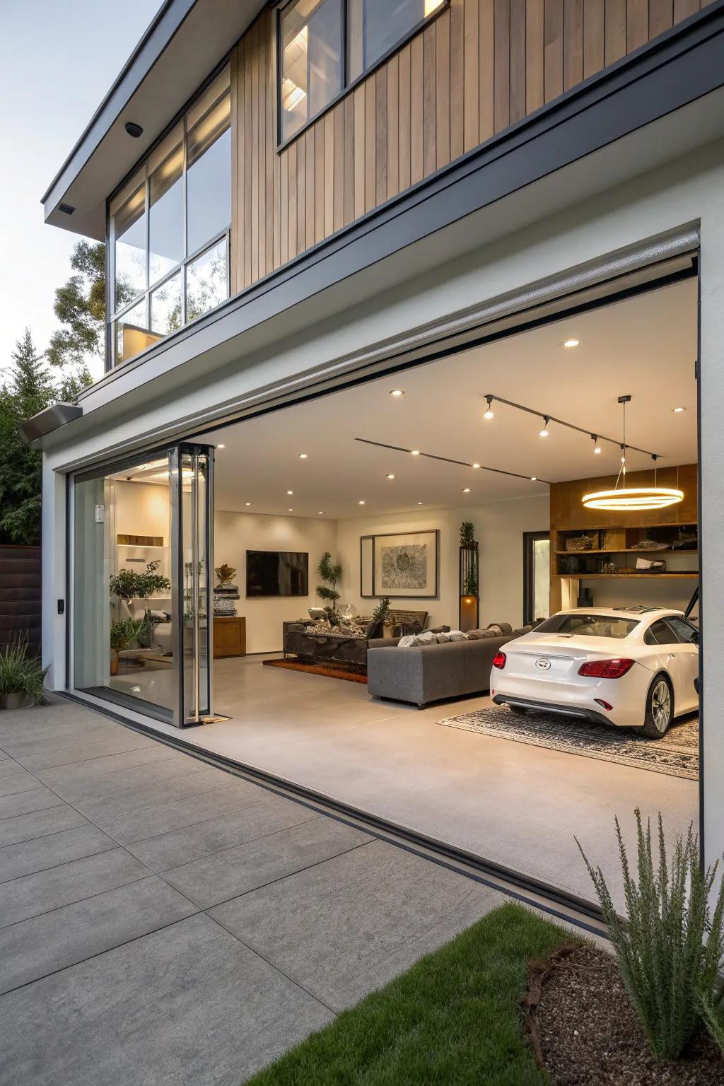 An open concept design enhances flow and connectivity between spaces.