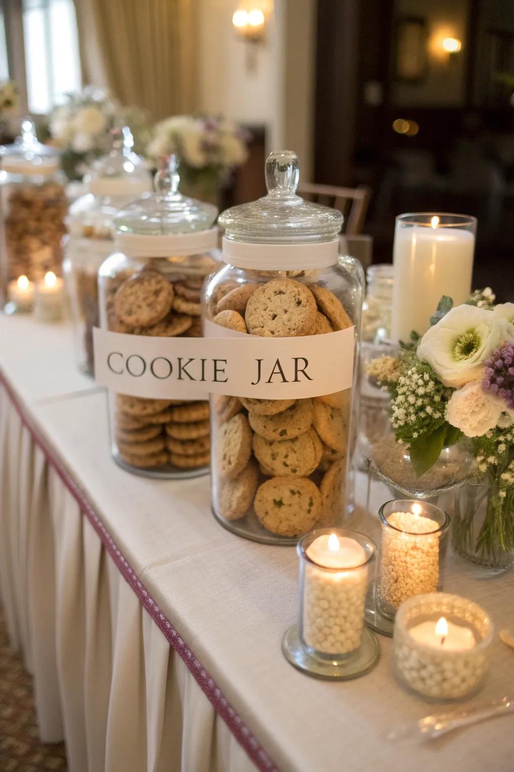 Personalized biscuit containers that double as gifts.