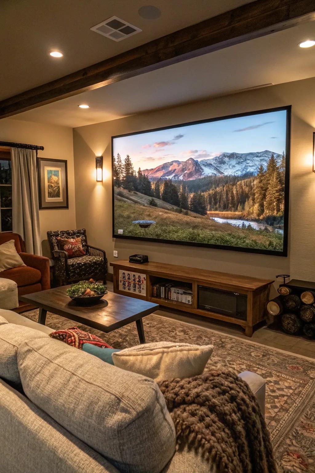 Large digital displays create a striking visual impact.