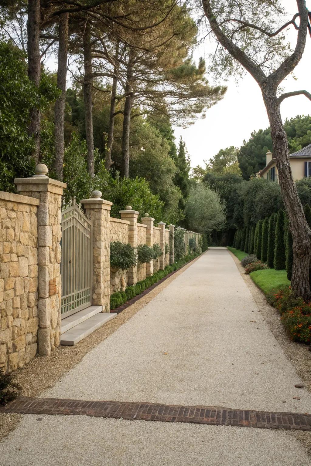 Inherent stone perimeters provide resilience and elegance.