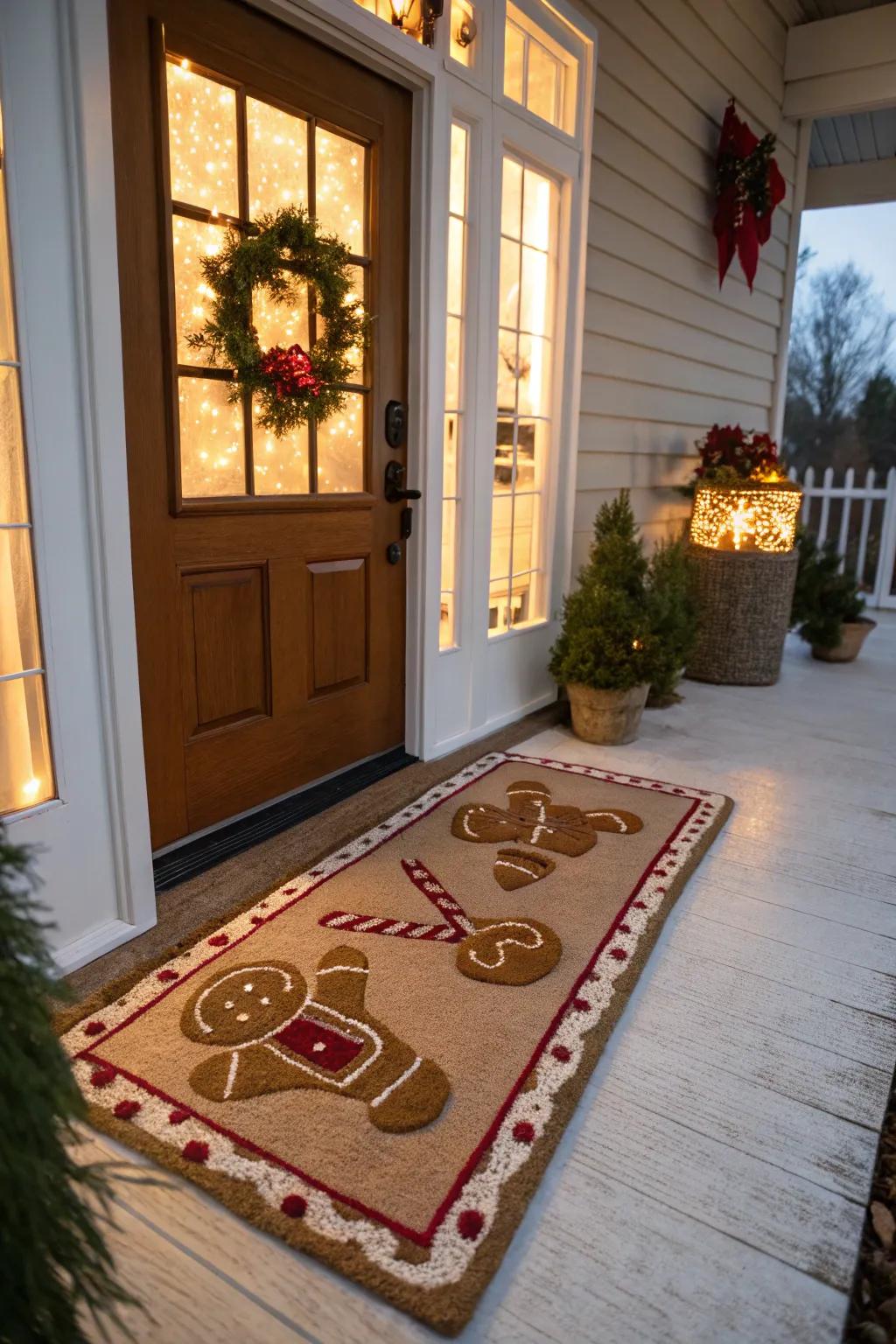 A sweet bread-themed door overlay finalizes the celebratory entrance.