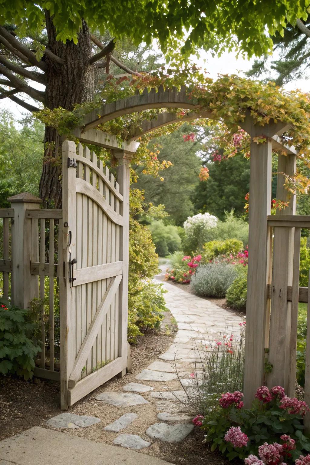 An open invitation to enter with bright design.