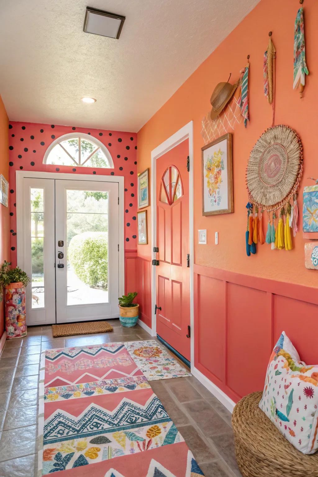 Add fun and energy with vibrant tangerine.