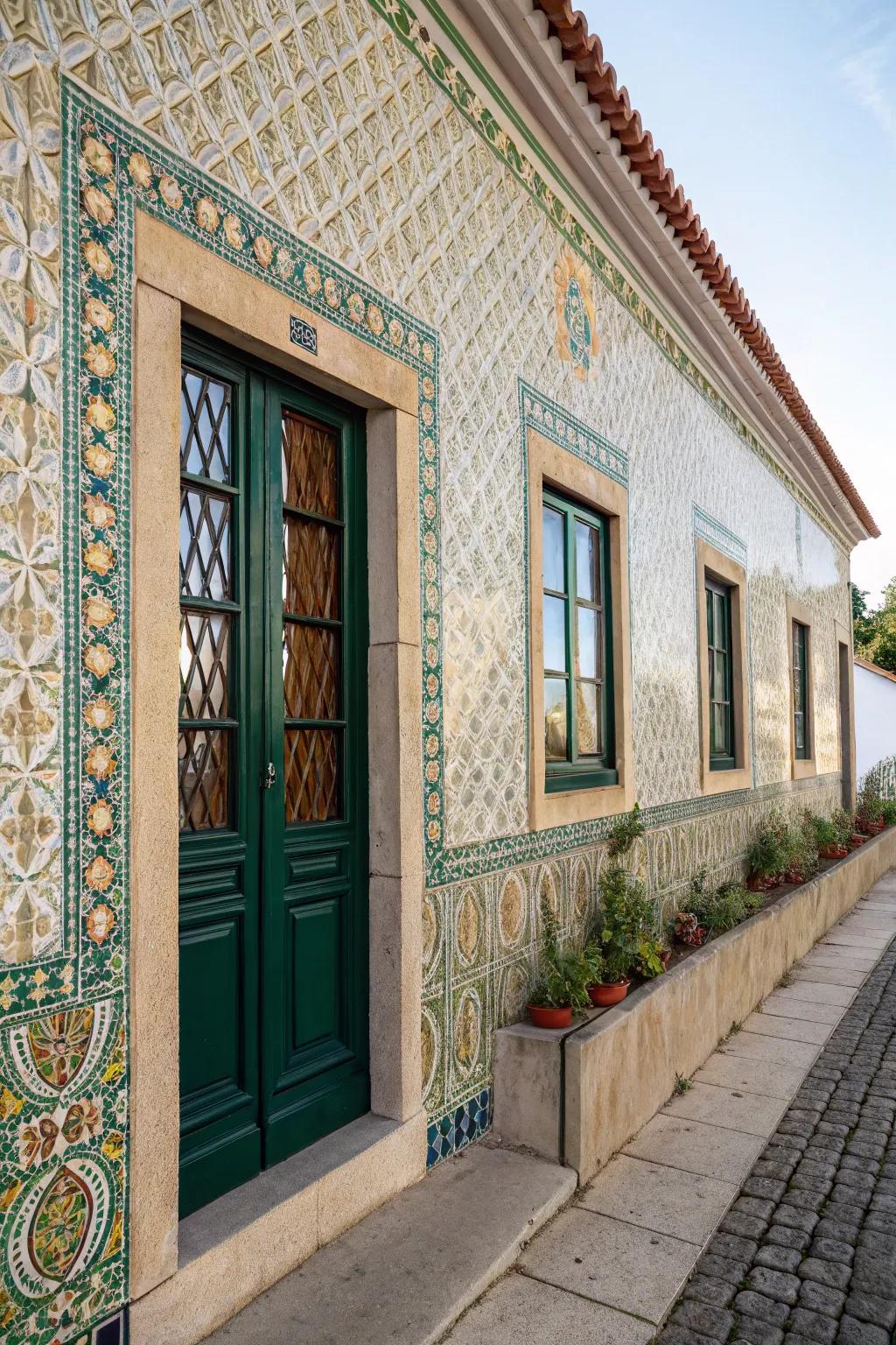 Designed panels and borders impart character and accents.