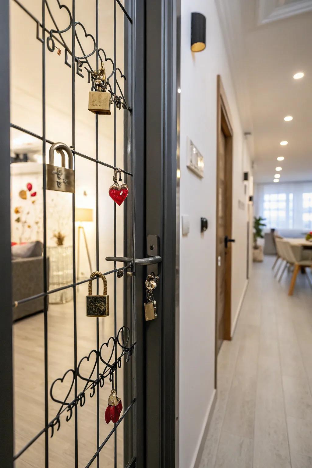 Celebrate affection by using a distinctive affection fasteners showcase.