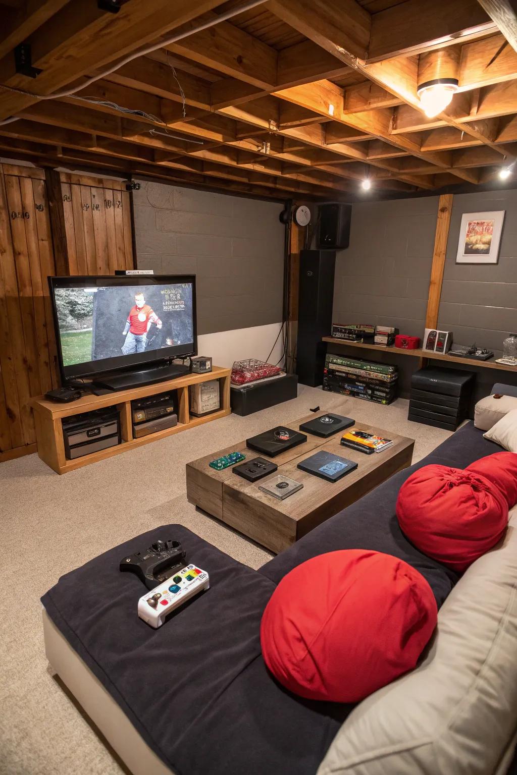 Indulge with your own gaming area.