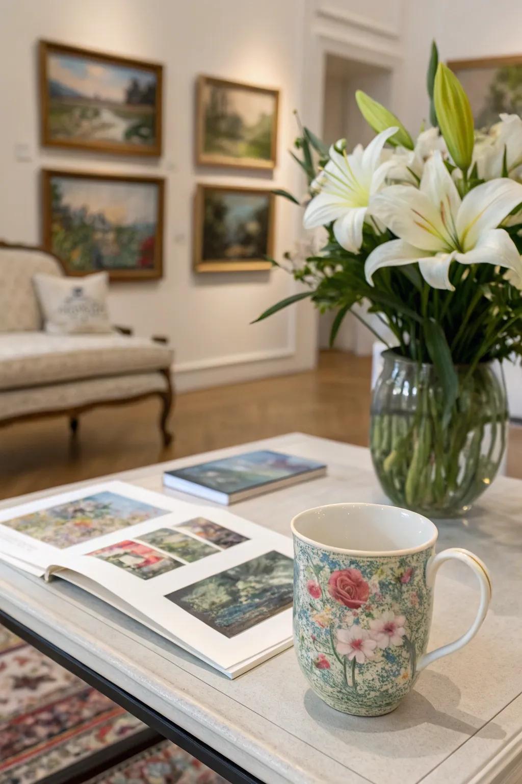 Monet-inspired floral designs for art enthusiasts.