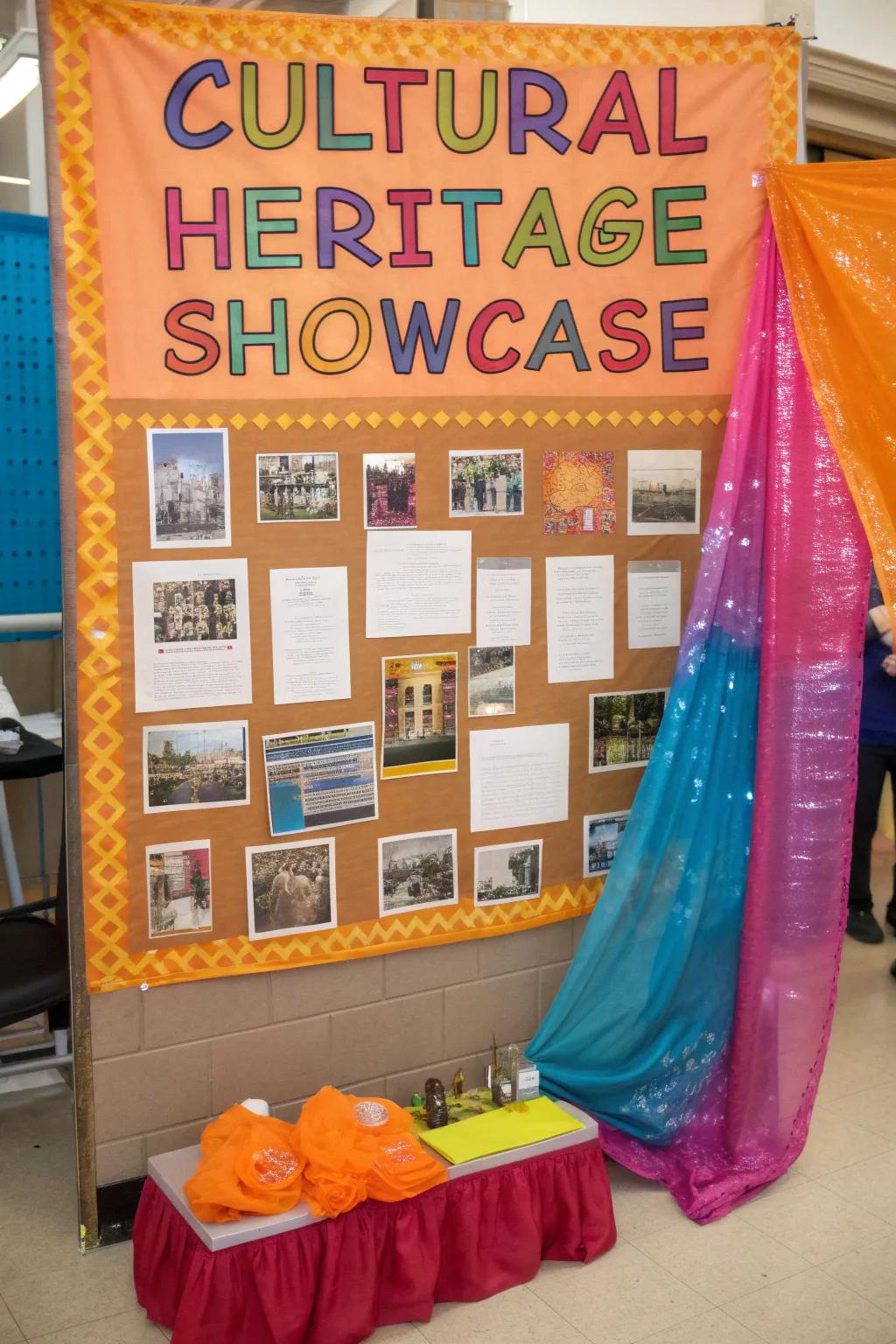 Honor the diverse tapestry of cultures using a heritage showcase.