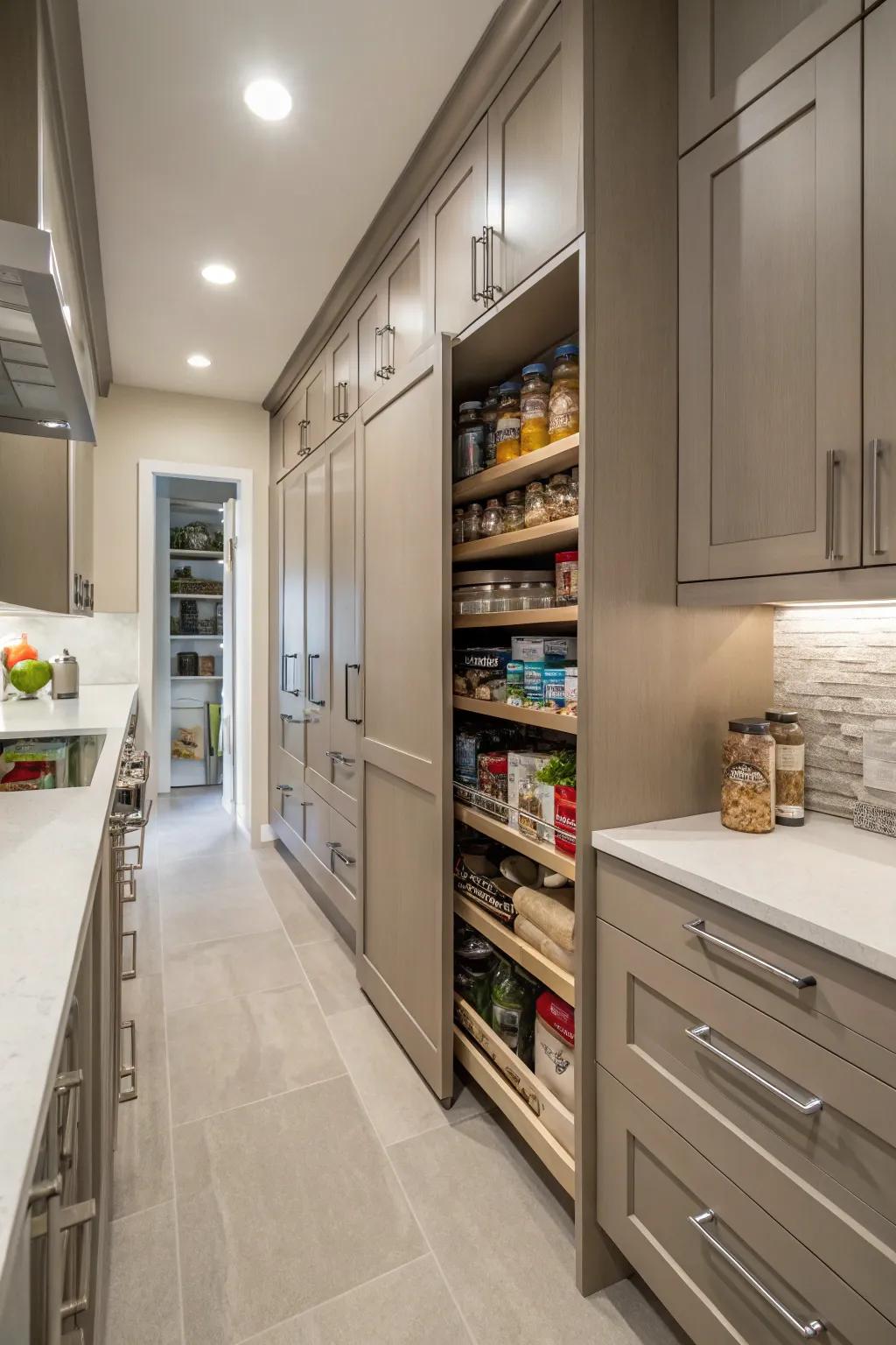 Storage that remains out of sight.