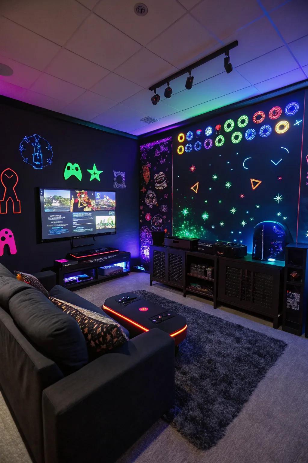 Reactive elements create a magical atmosphere.