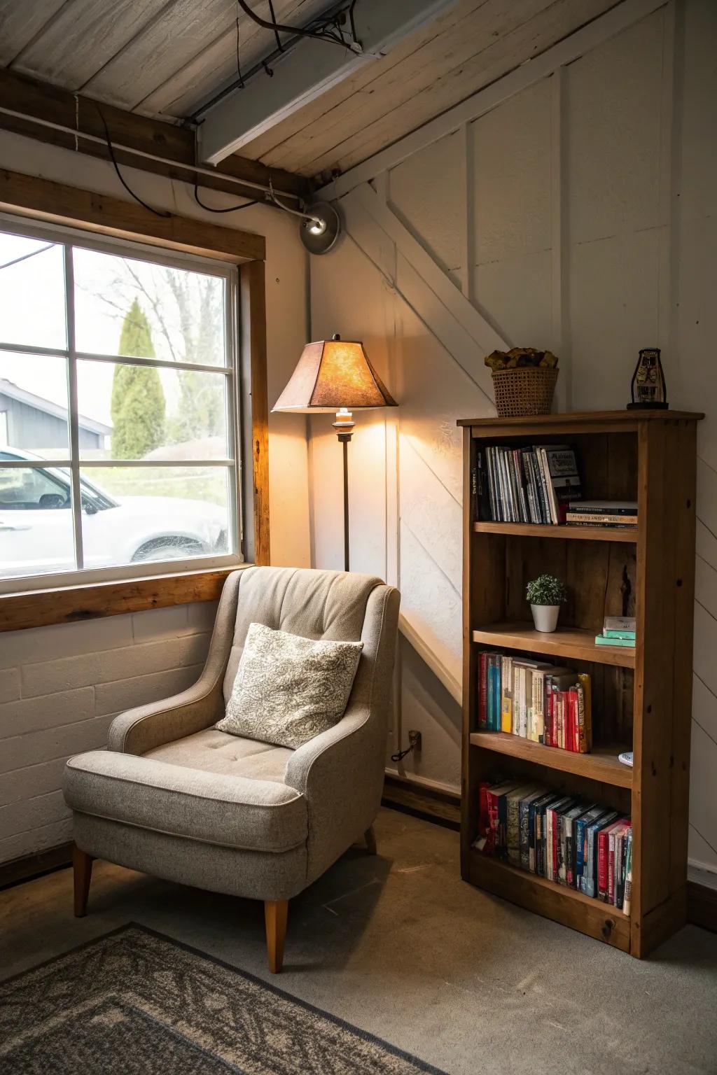 Create a relaxation corner for breaks and motivation.