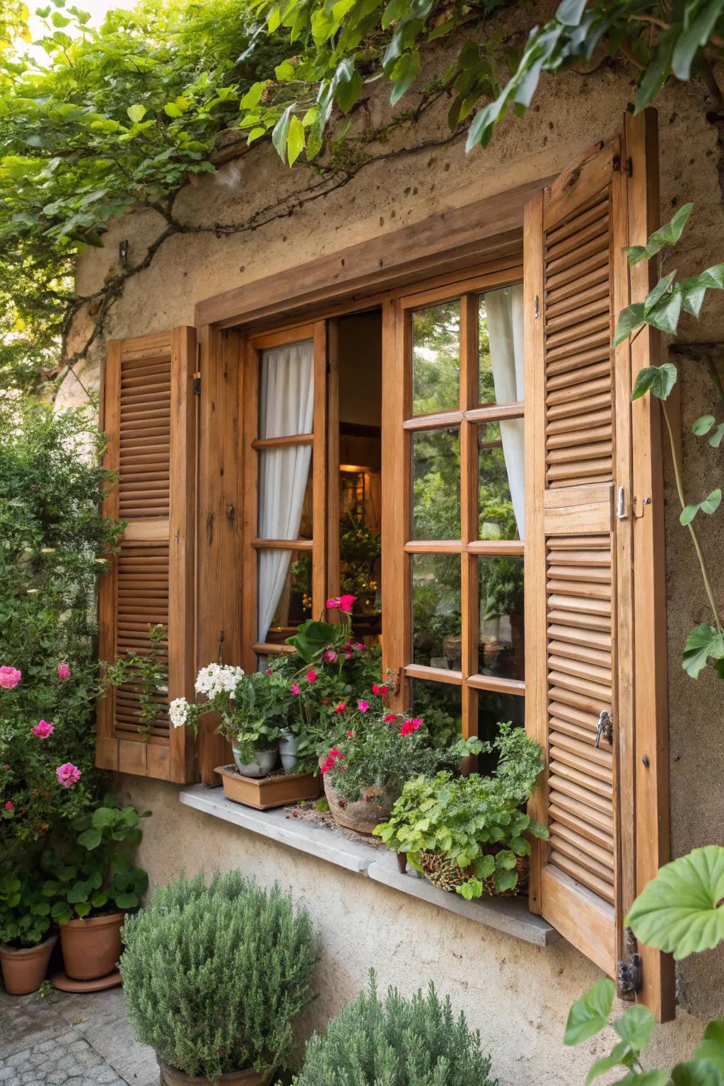 Natural wood features add warmth and coziness.