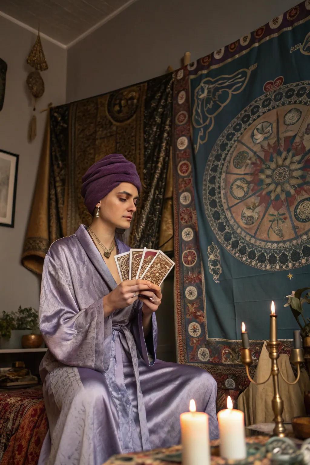 Predict a stylish future with a premonition teller robe.