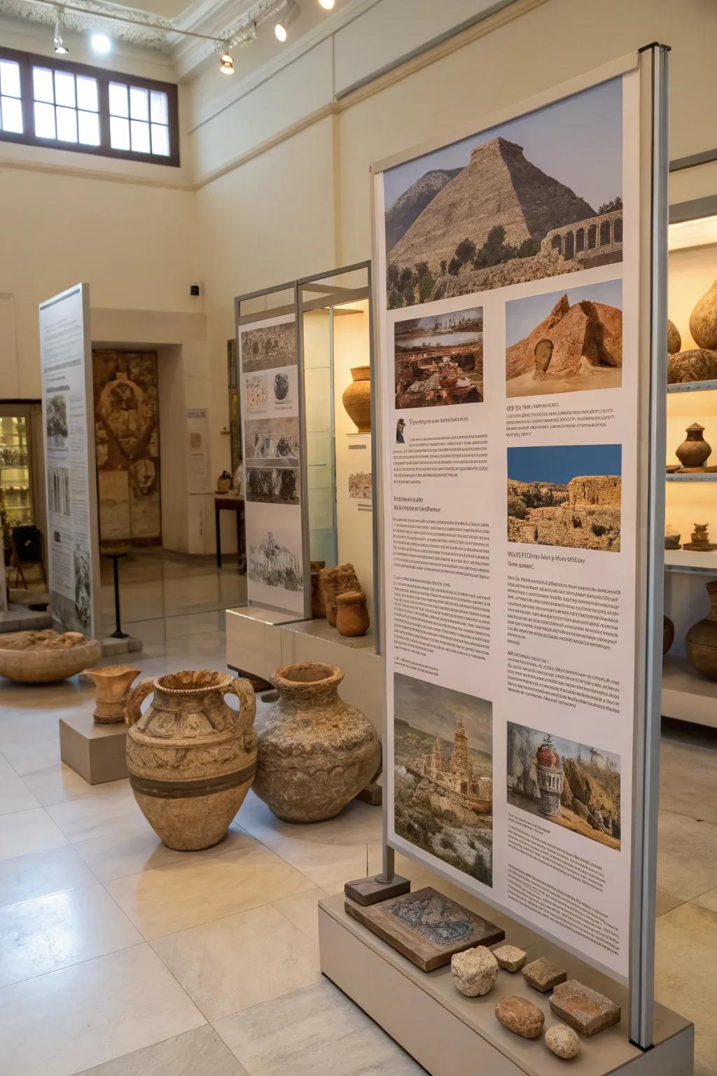 An ancient civilizations board bringing mystery and depth to a historical-themed room.