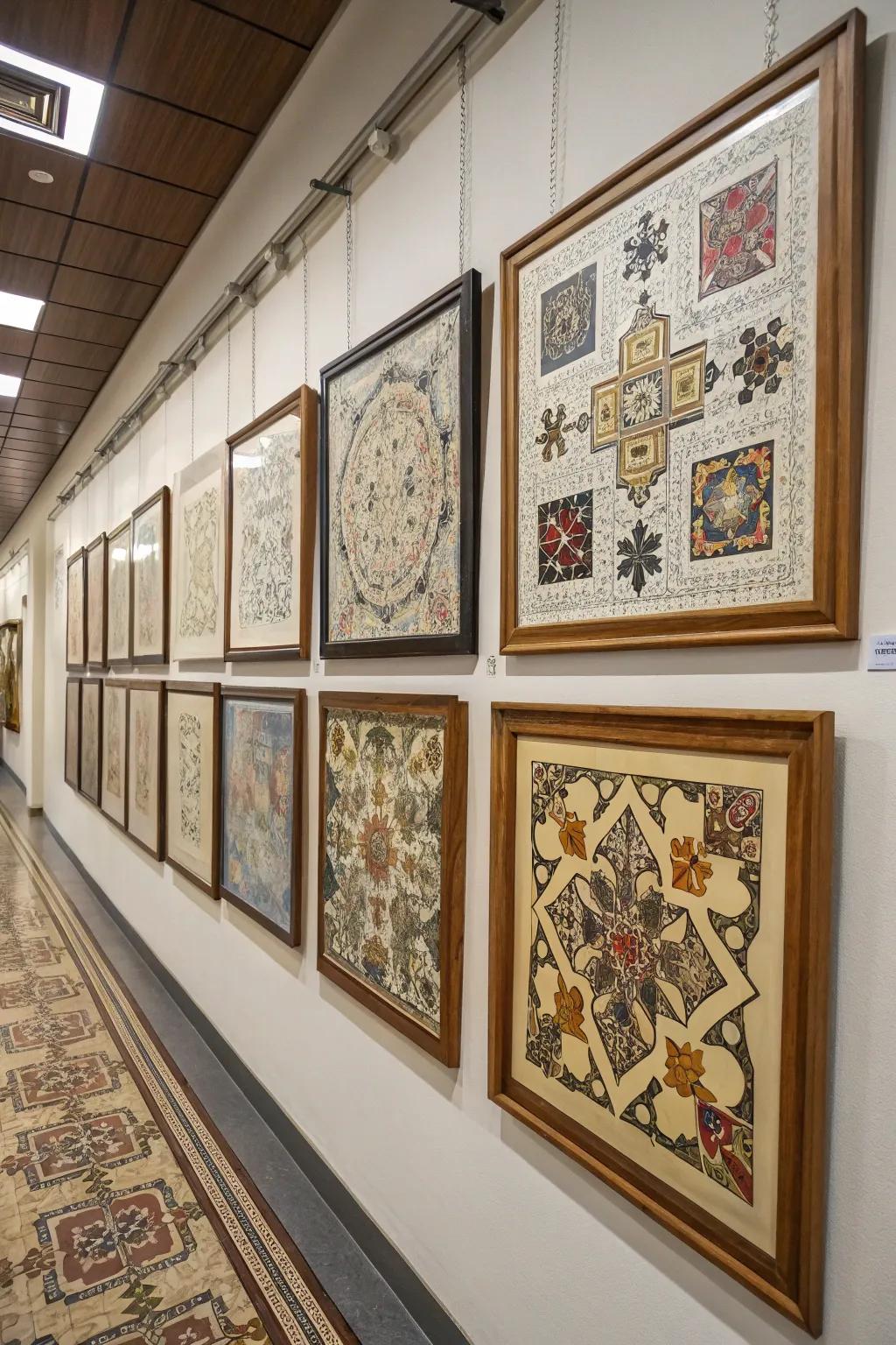 Puzzles converted into beautiful wall art.