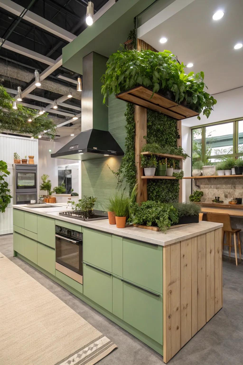 Eco-conscious ventilation hoods combine sustainability with style.