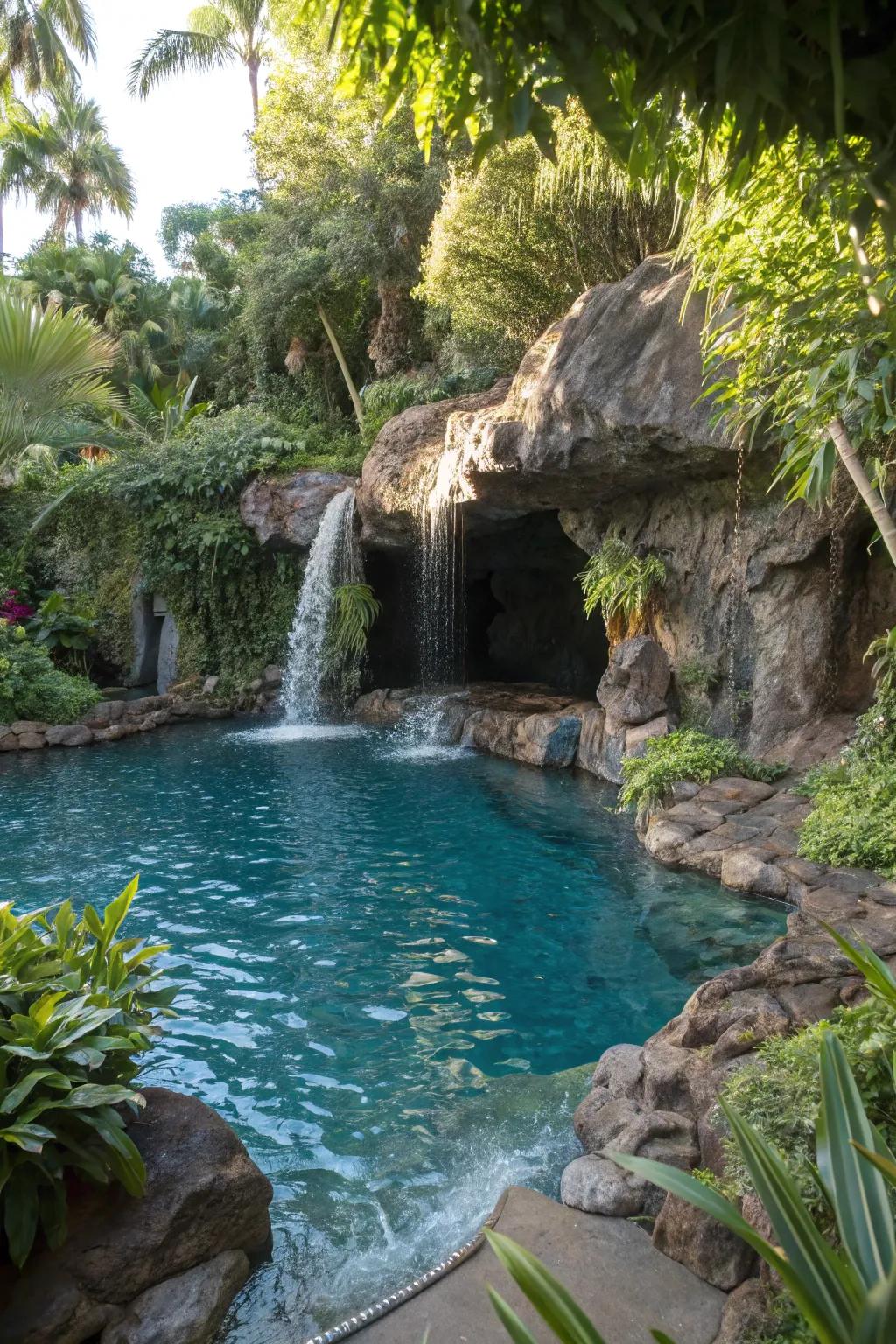 Secret alcoves provide a secret sanctuary in lagoon pools.