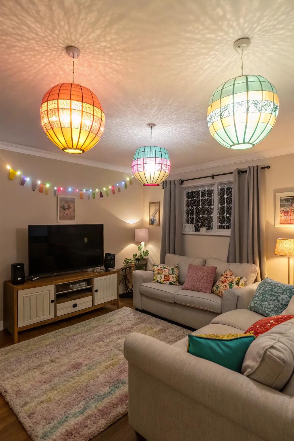 Vibrant elements inject lively vibes and character.