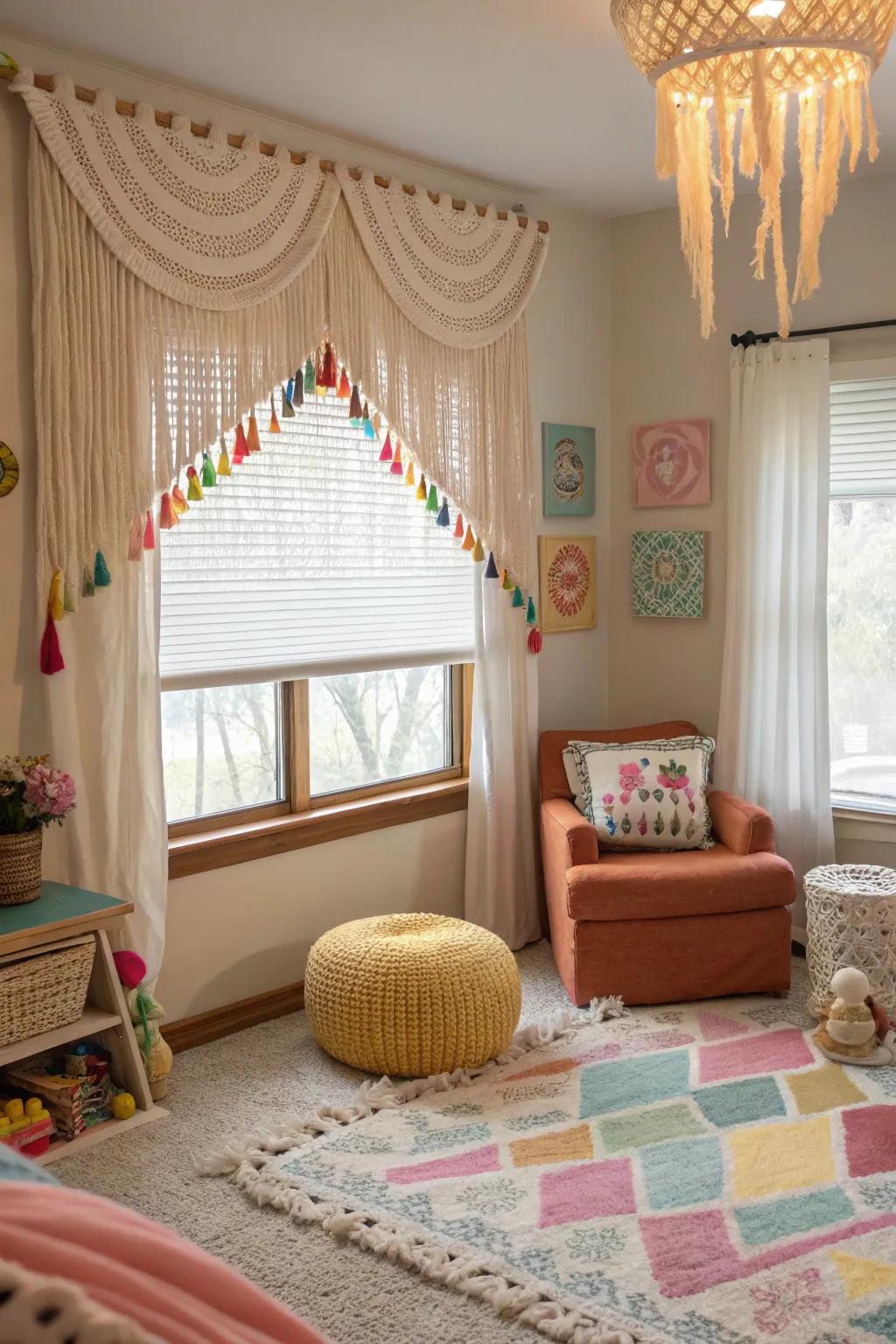 Fringe drapes bring whimsy and charm to your decor.