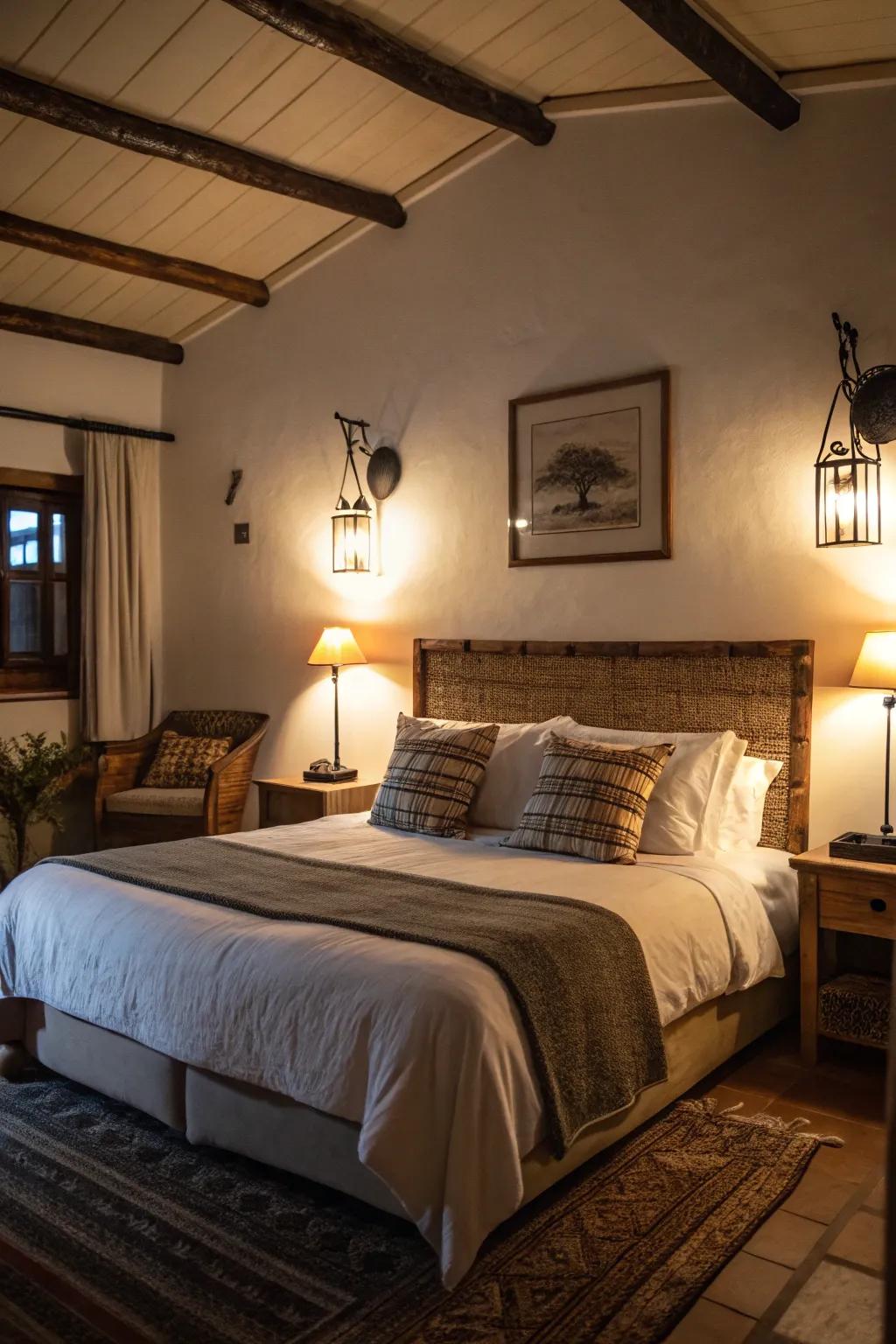Flexible arm wall lights offer usefulness and style.