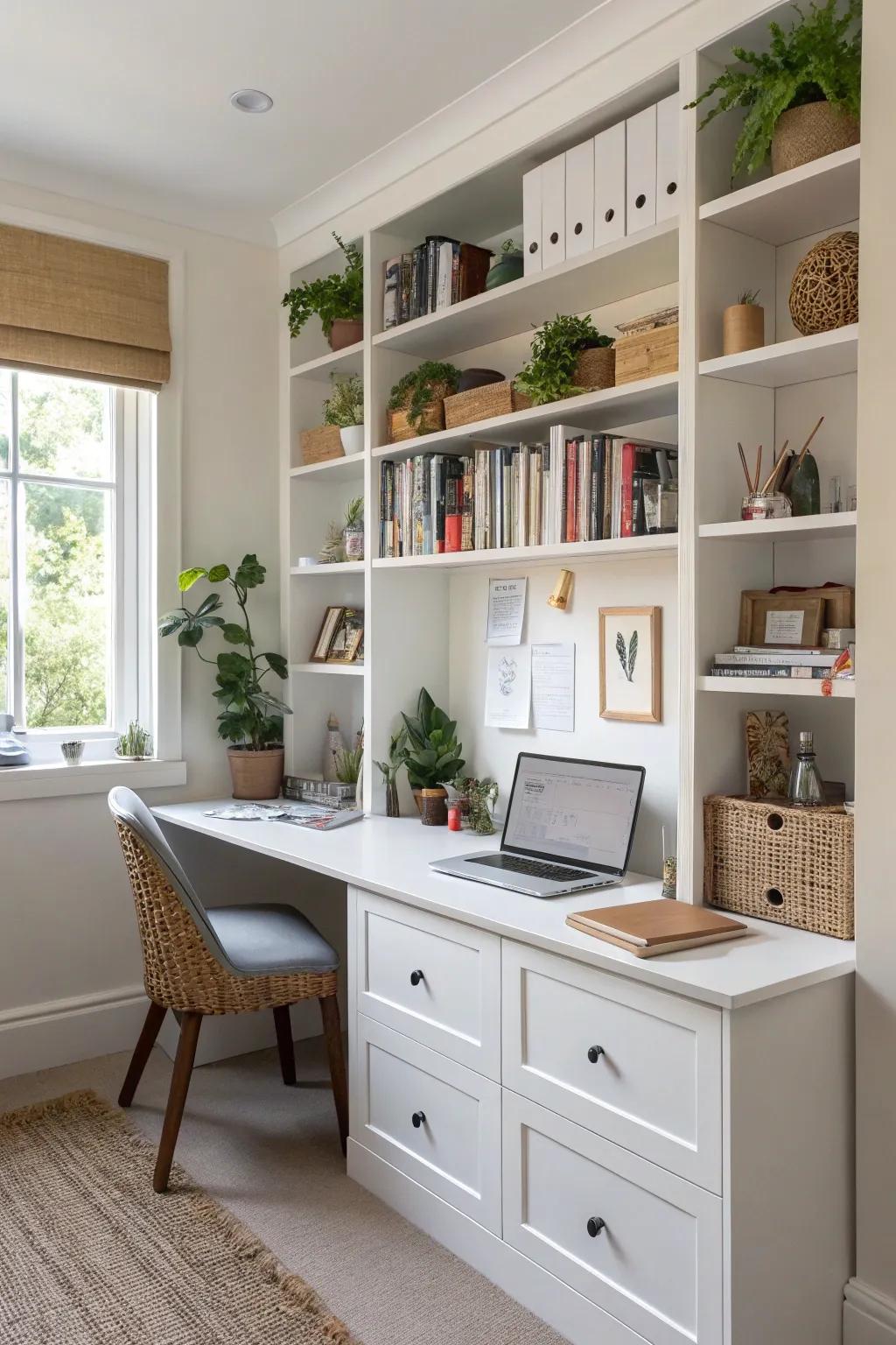 Multi-functional furniture blends practicality with style.