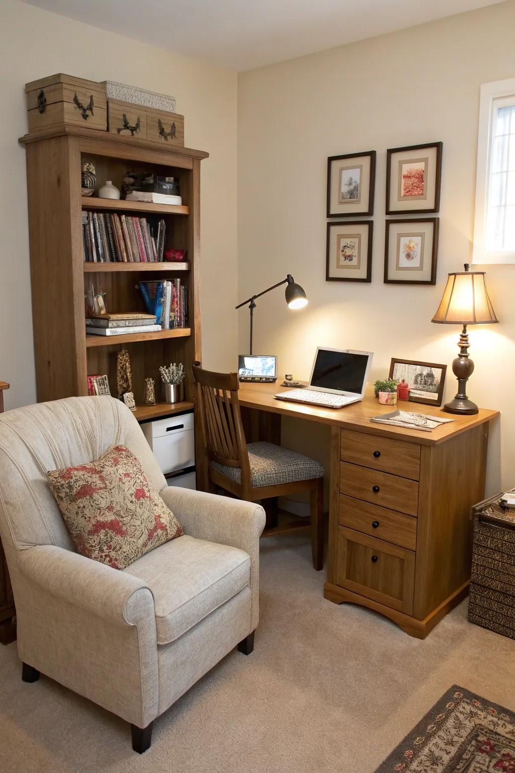 Activity-specific zones enhance organization and productivity.