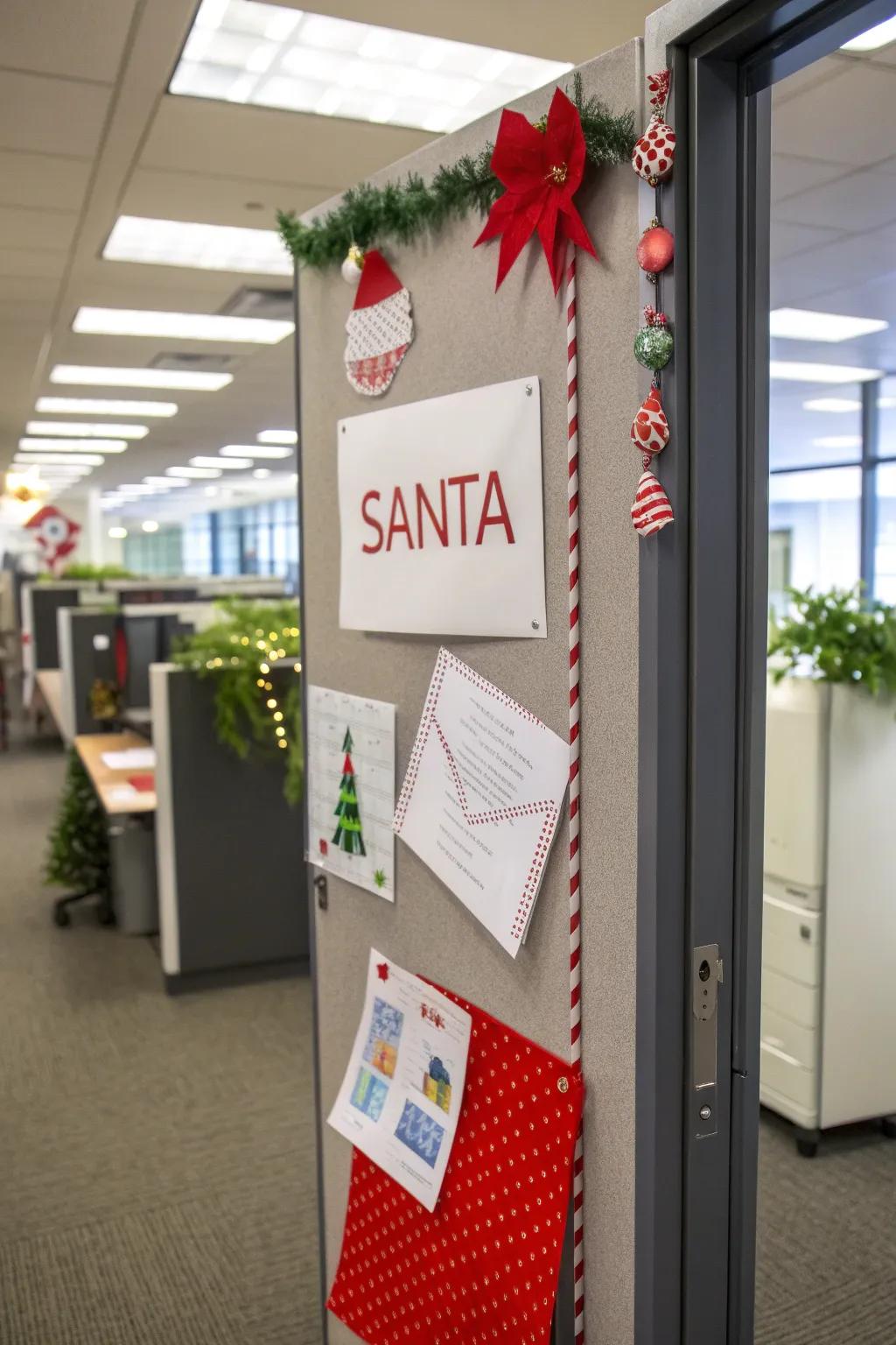 Send holiday wishes with a Return to Sender themed door.
