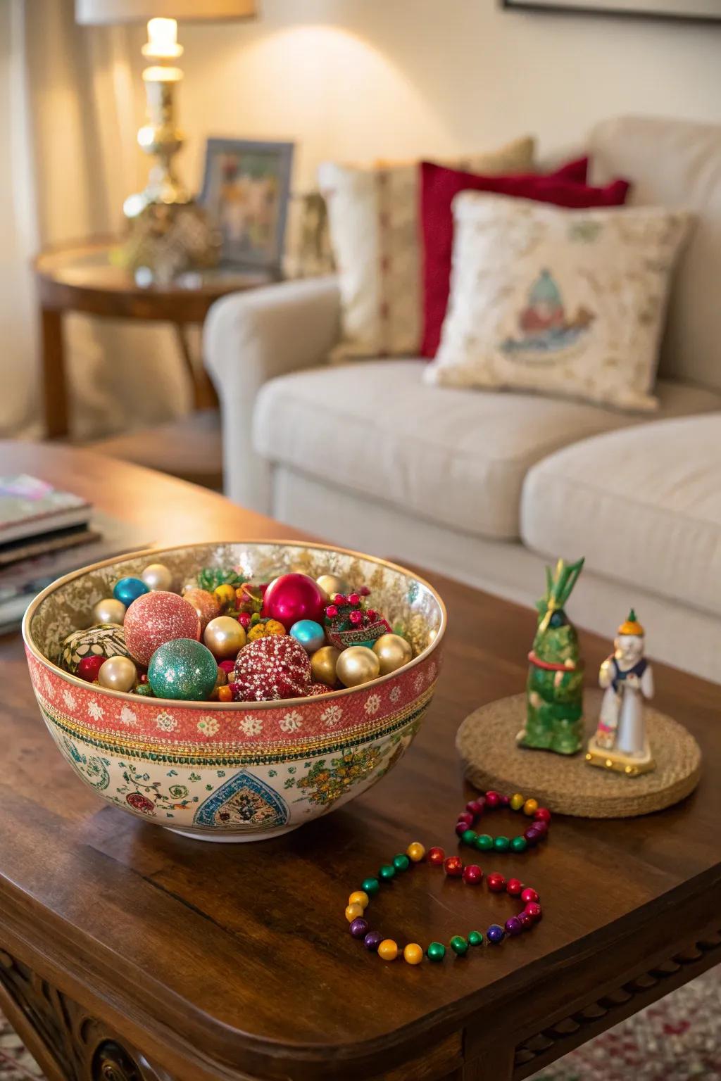 A straightforward yet striking decoration bowl focus.