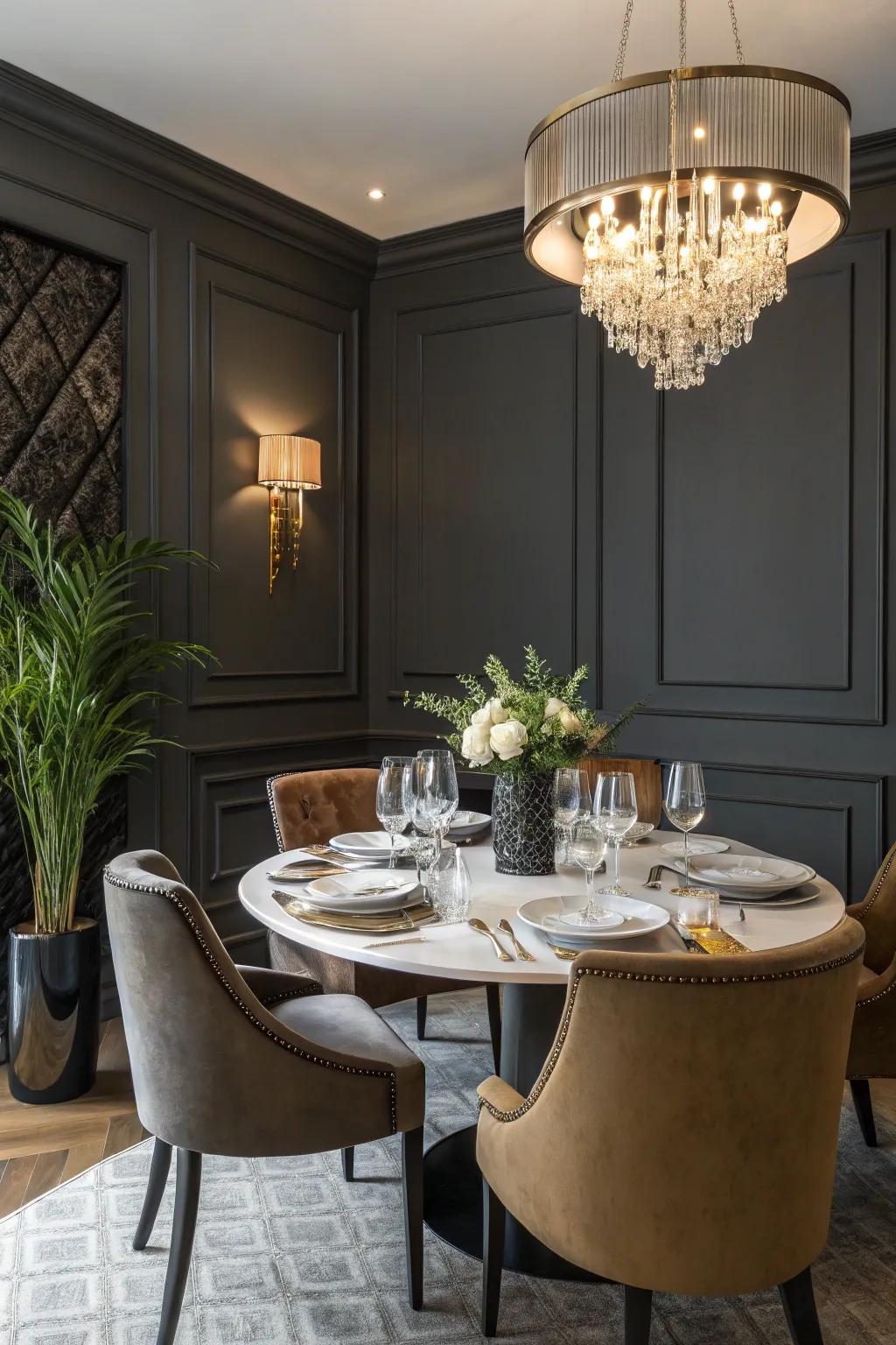 Deep hues add drama and sophistication to a room.