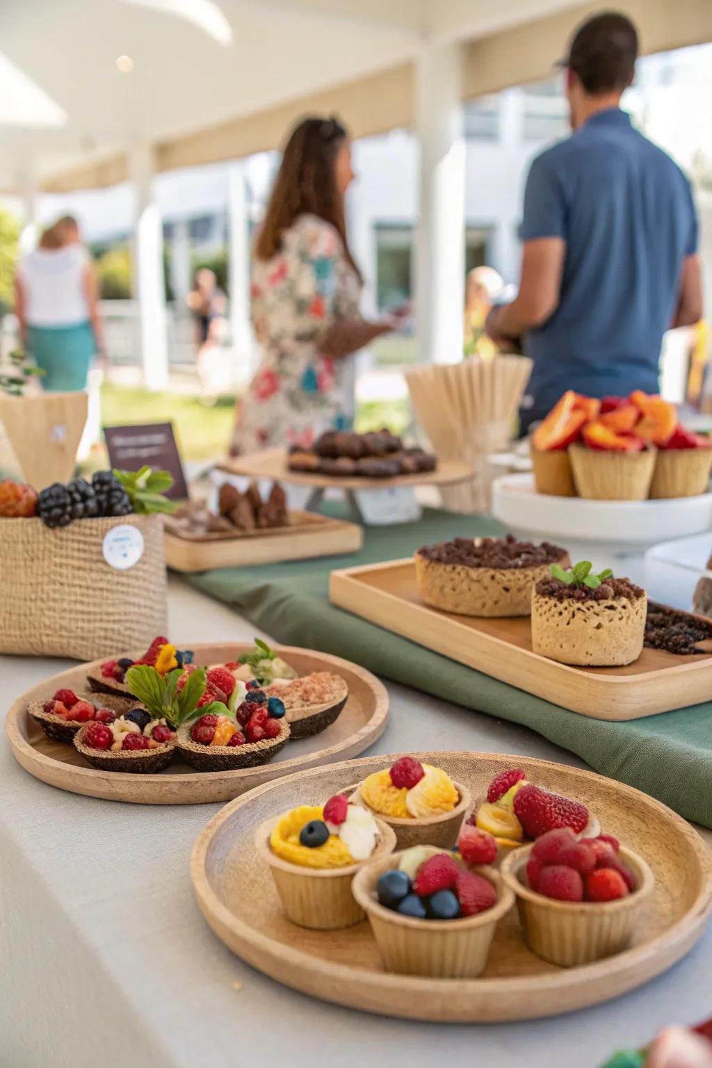 Minimal-waste sweet selections delivering a responsible and avant-garde resolution.