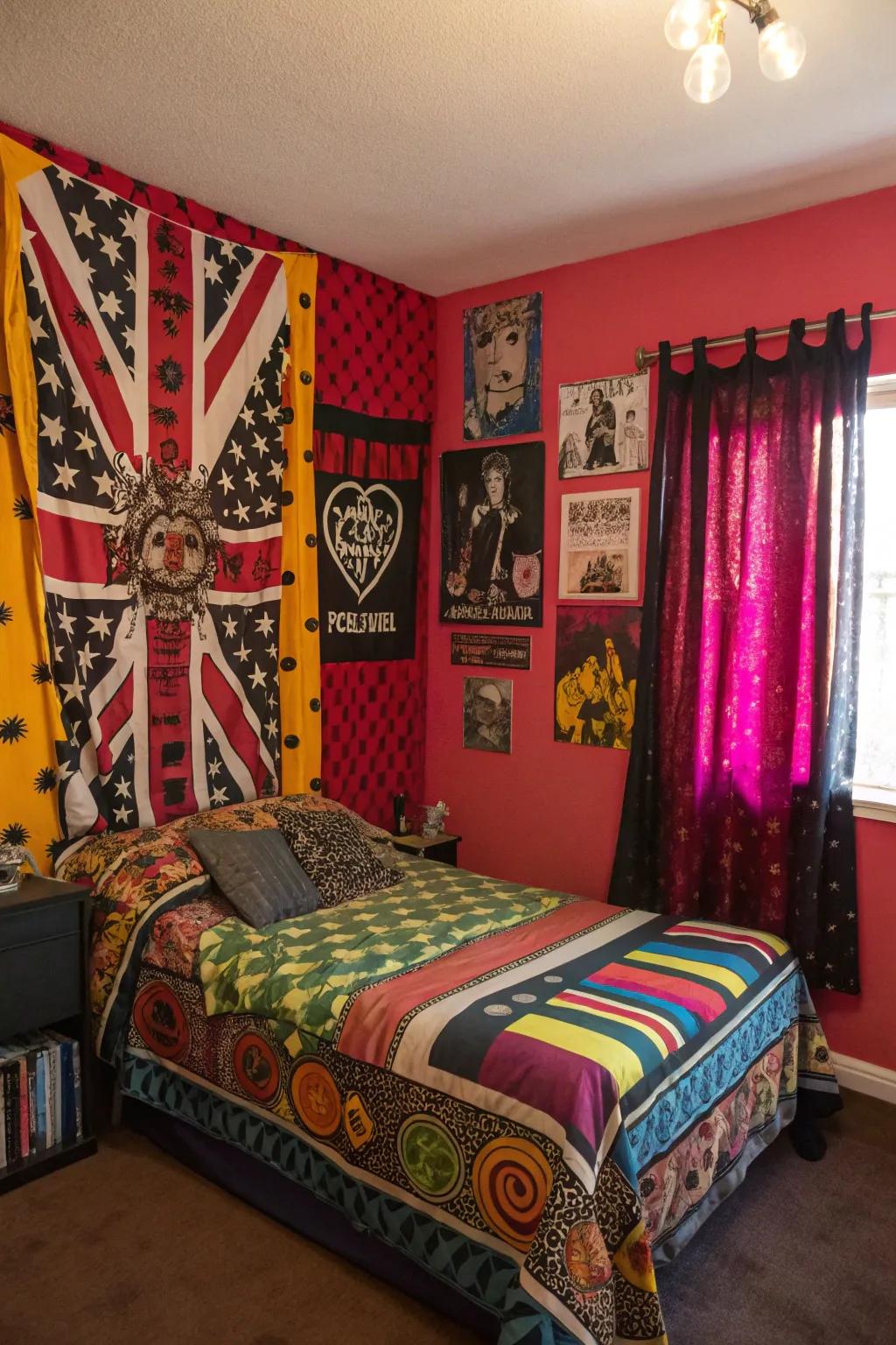 Invigorate your room via audacious prints and motifs.