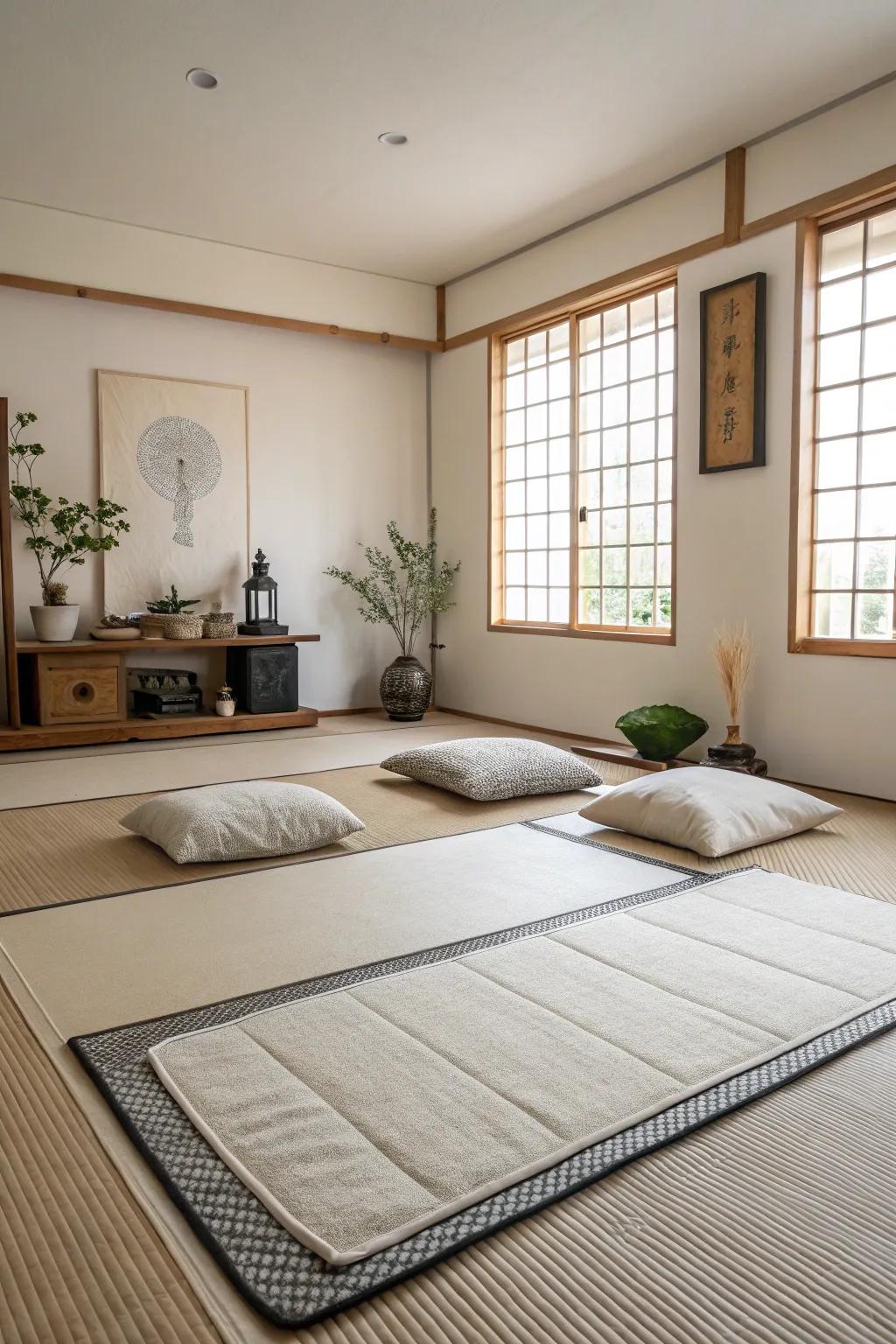 Minimalist rugs offer a clean, sophisticated aesthetic.