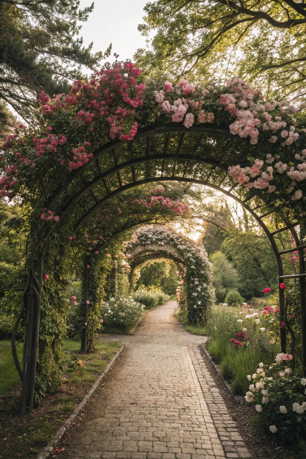 Create romance with an enchanting floral arch.