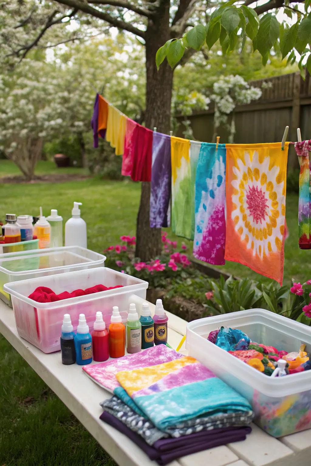 Color your world with a vibrant do-it-yourself spiral dye celebration.