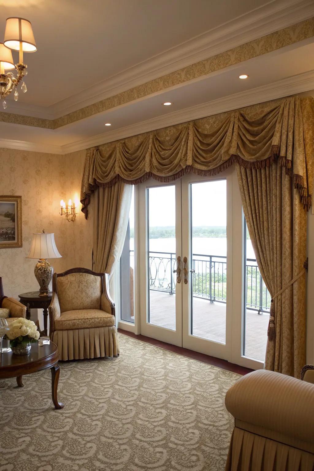 Valances add class and complete the look.