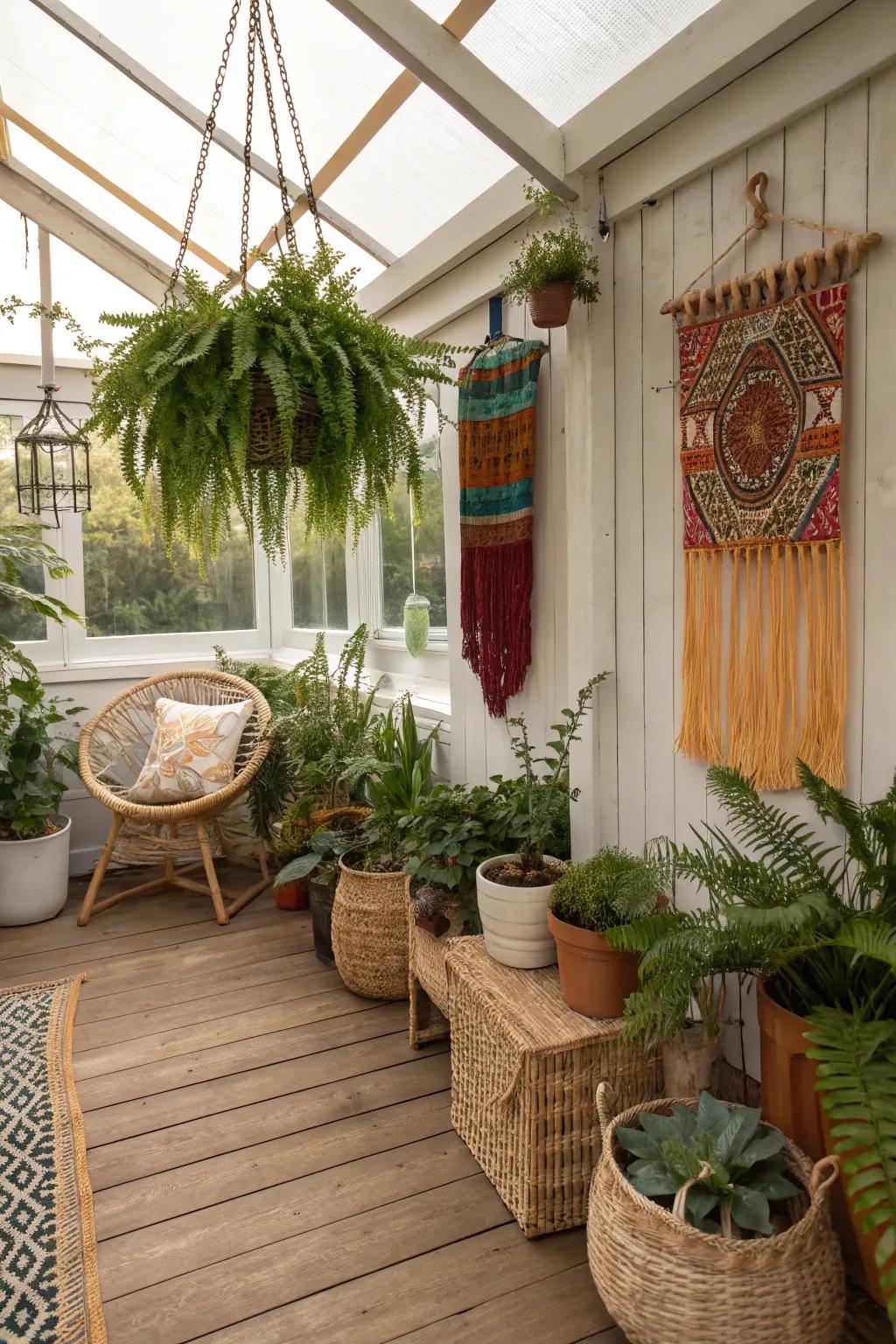 Themed decor brings cohesion and personality to your sunroom.