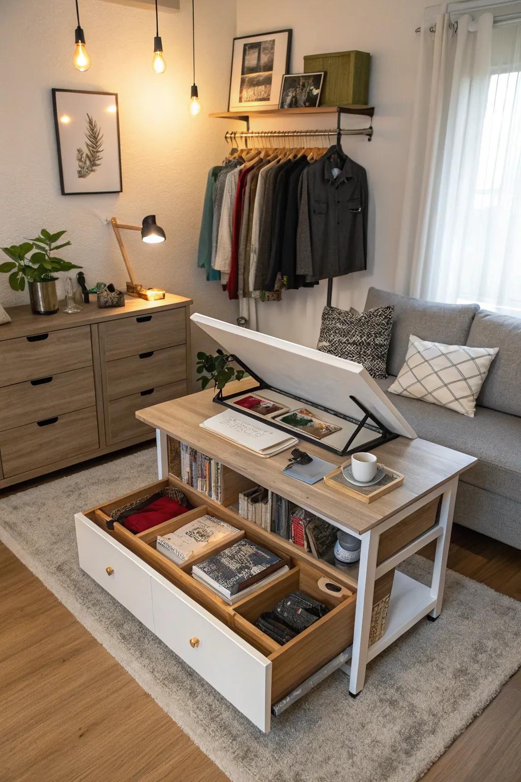 Multi-purpose tables provide versatility and adaptability.