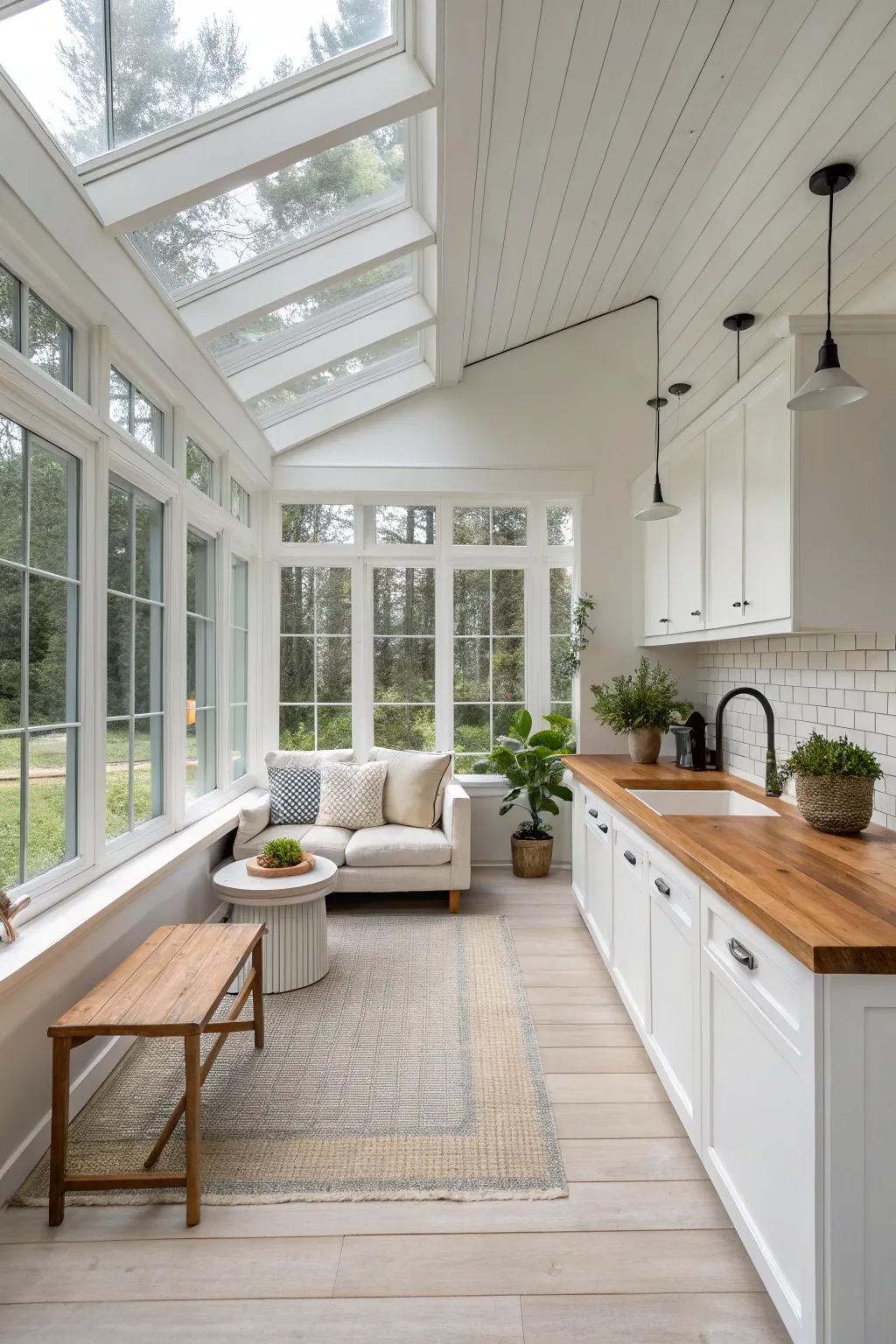 Minimalism keeps a serene atmosphere.