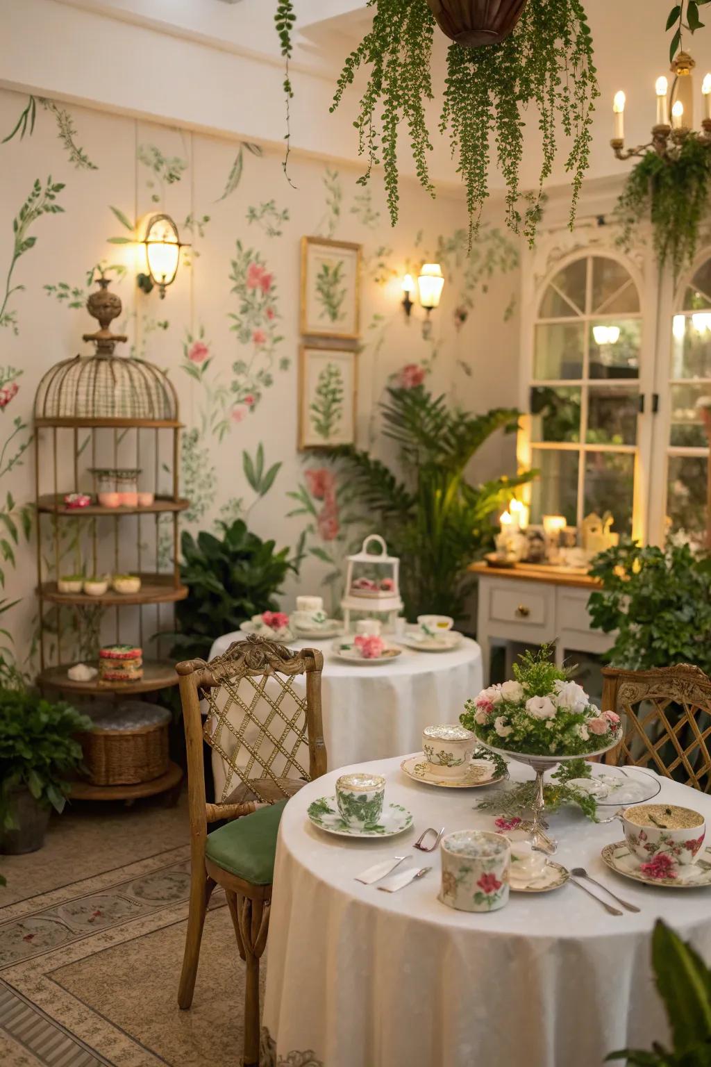 A themed approach adds depth and order to your tea room.