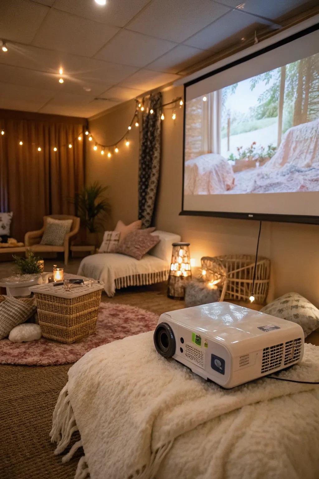 Relaxing films provide a calming end to a pampering night.