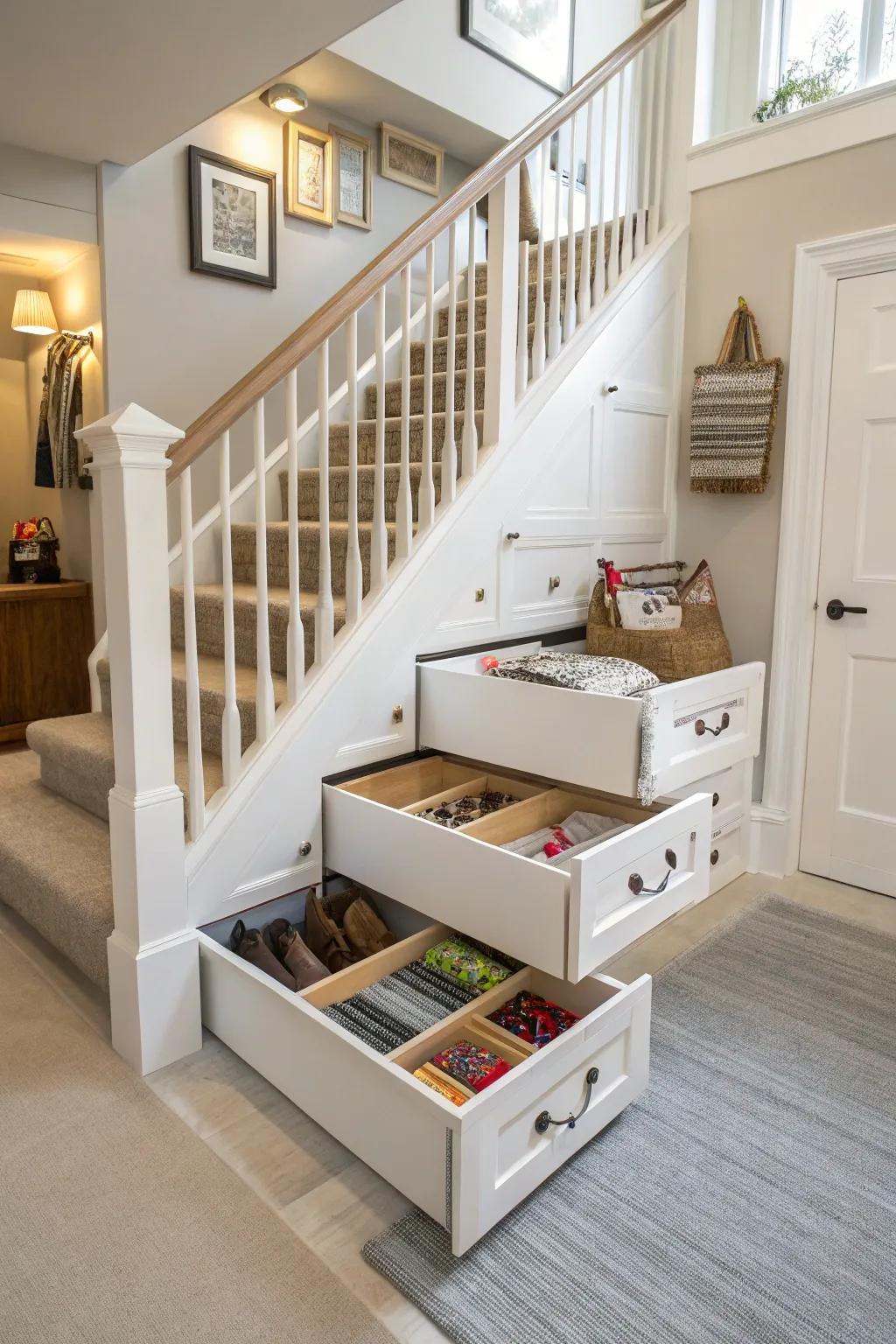 Secret storage maintains organization and efficiency.