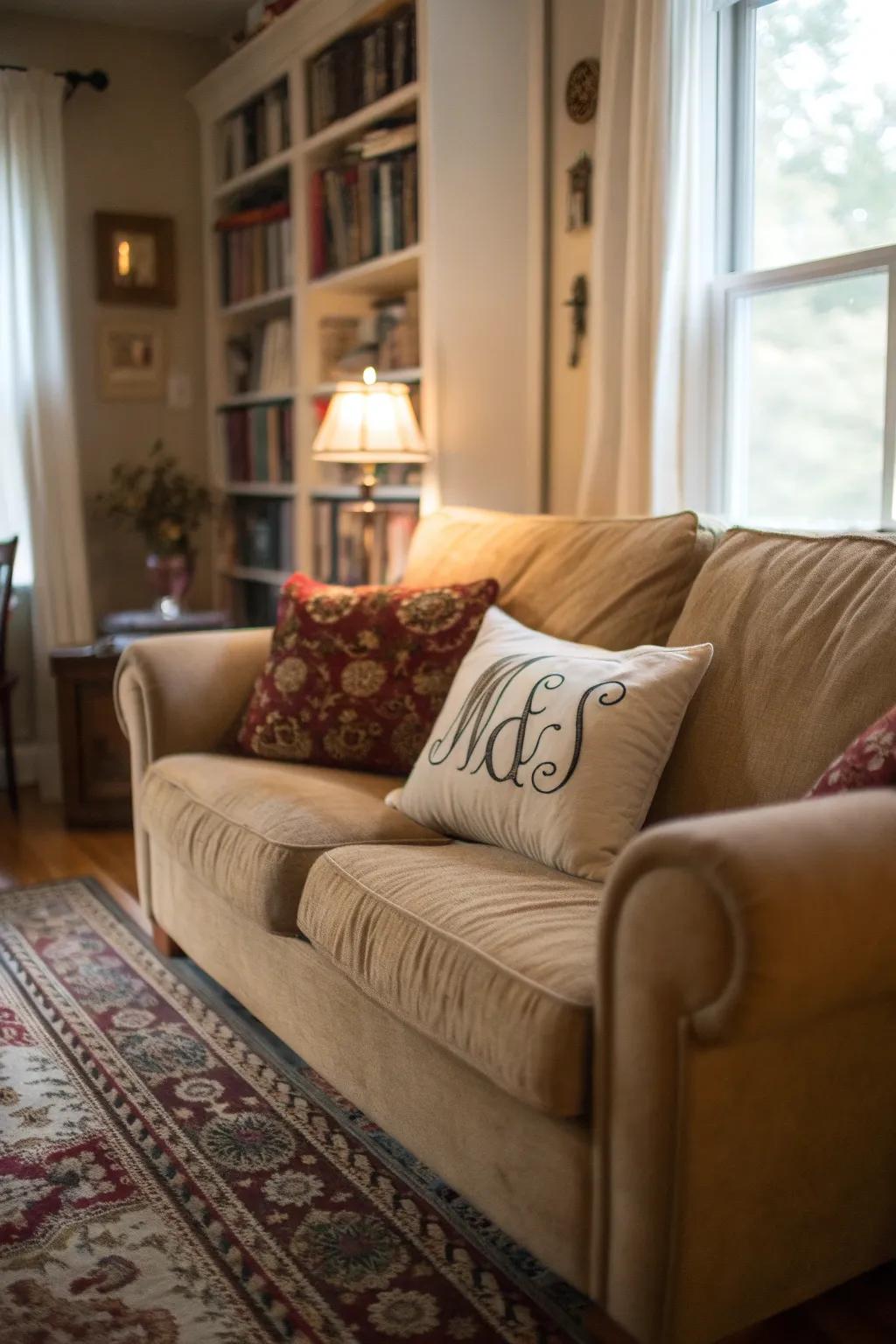 Custom pillows make your decor uniquely yours.