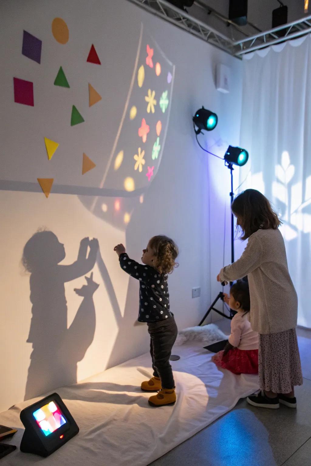 Illuminate playtime with a captivating light and shadow zone.