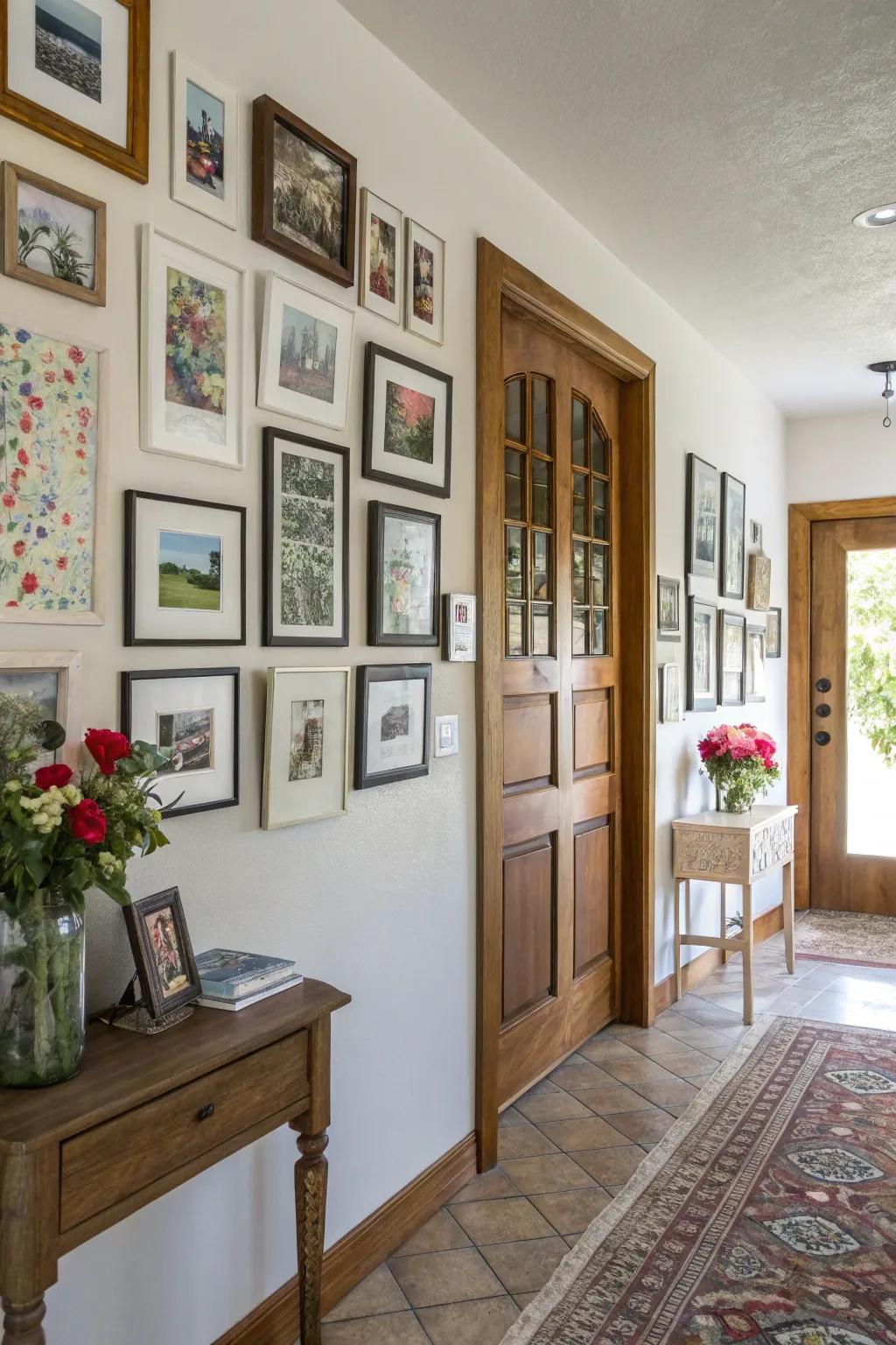 Your own style and passions are on display on a gallery wall.