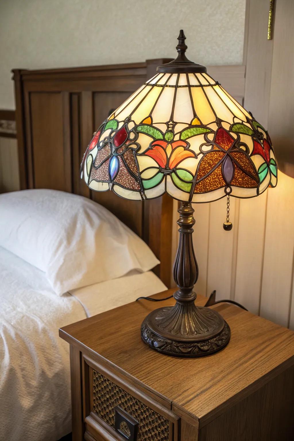 Timeless beauty with a Stained Glass lamp.