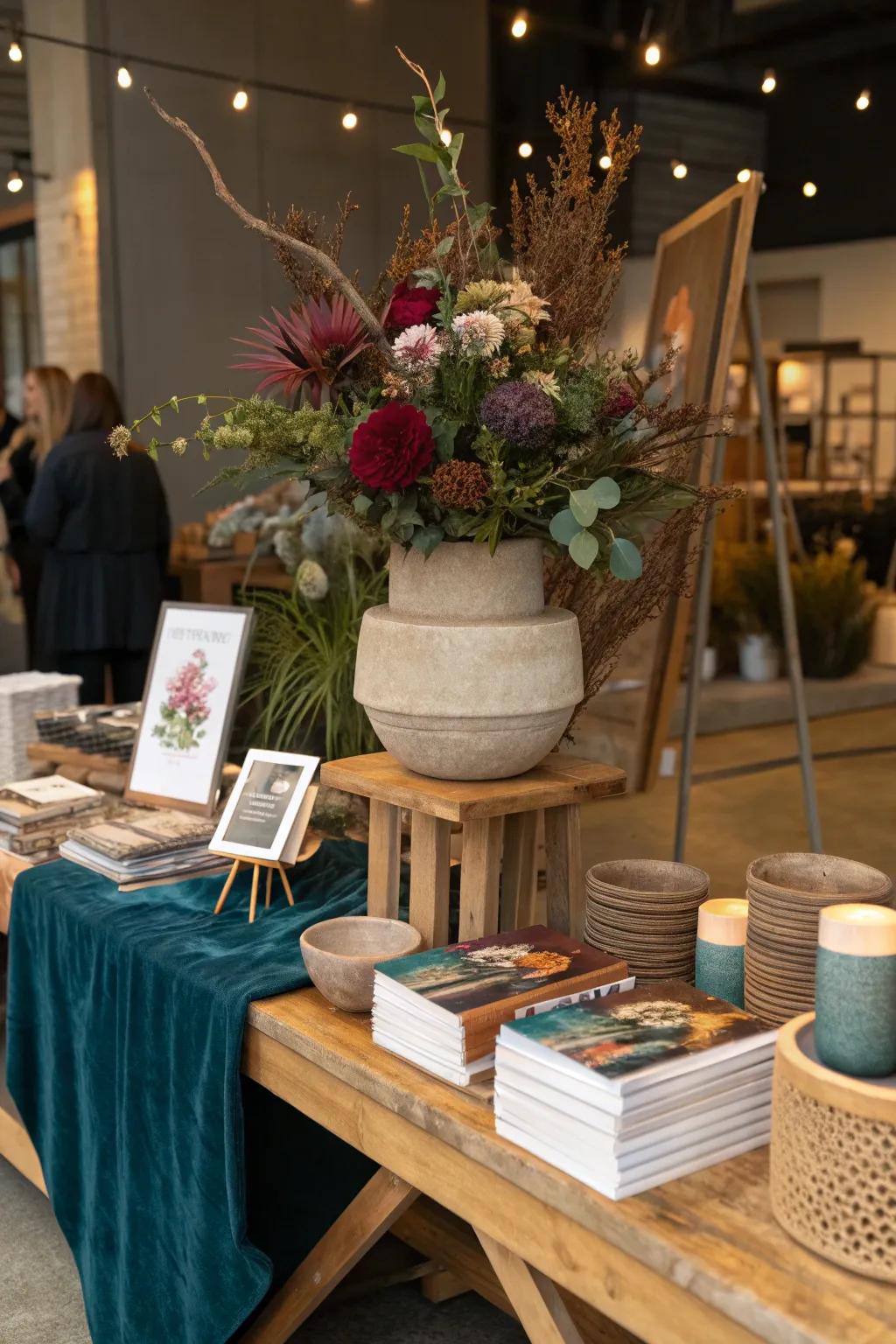 Capture attention with a bold focal point that makes your booth unforgettable. 🔍🌟 #FocalPoint #VendorInspiration