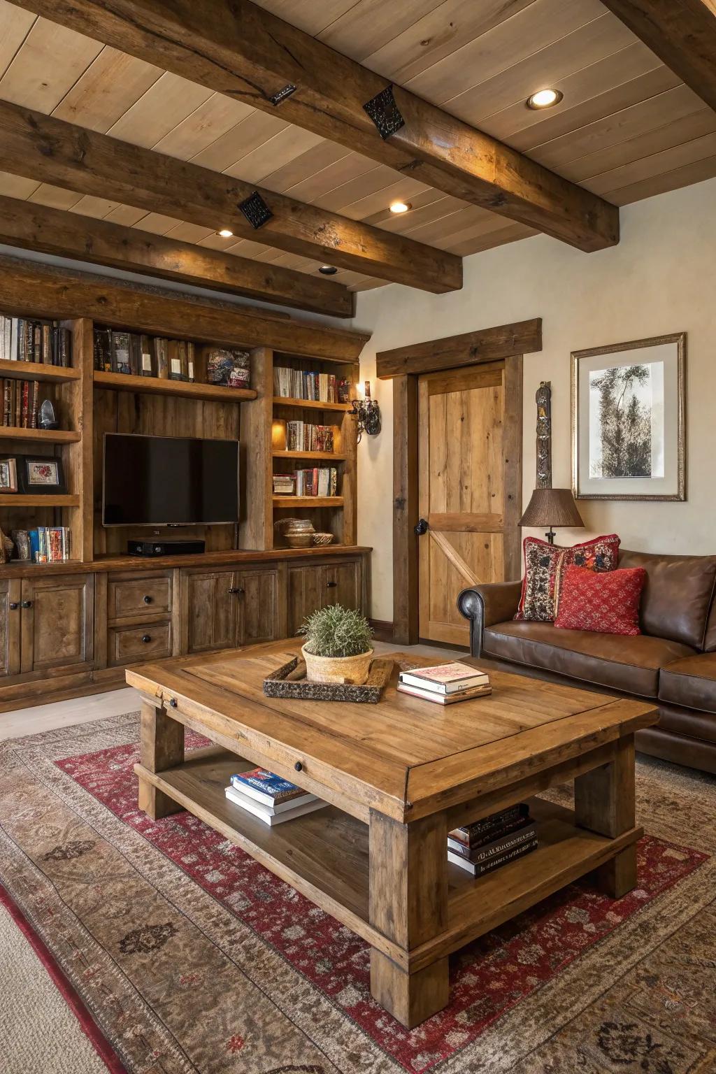 Country elements contribute texture and a feeling of warmth to your decor.