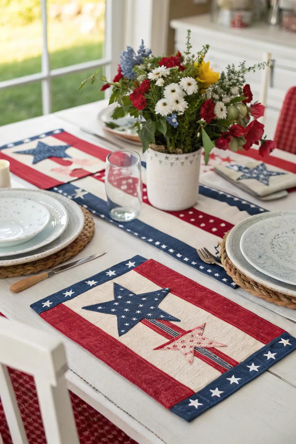 DIY tablemats personalize your dining experience with celebratory flair.