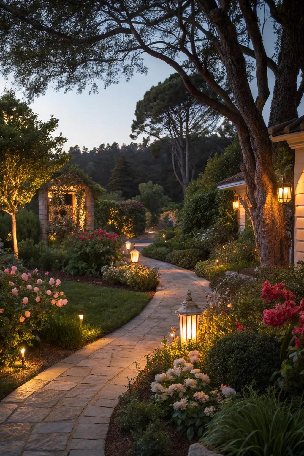 Outdoor lighting adds ambiance and safety to outdoor spaces.